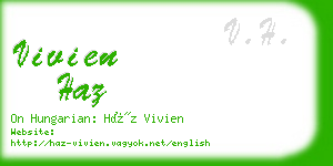 vivien haz business card